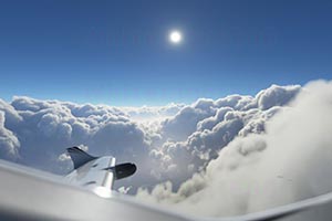 《微软模拟飞行》新截图发布 钢铁巨鸟翱翔云朵之上！