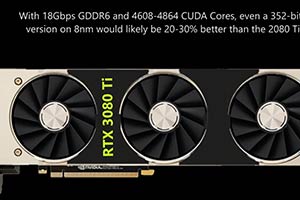 RTX3080 Ti曝光：性能较2080 Ti提升70% 功耗不变！